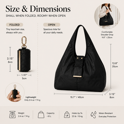 Foldable Keychain Tote
