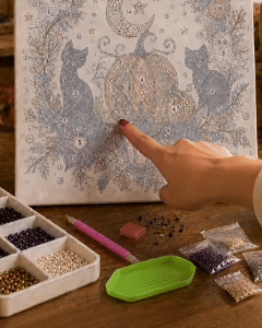 🔥 LAST DAY SALE ONLY  🎃🎄 Holiday Pearl Art DIY Kit – Turn Tiny Pearls into Festive Magic