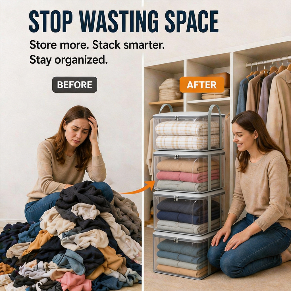 🔥 Limited-time offer – 49% OFF 📦 Large, extra-strong, transparent storage bag made of thick plastic for clothes, moving, and storage