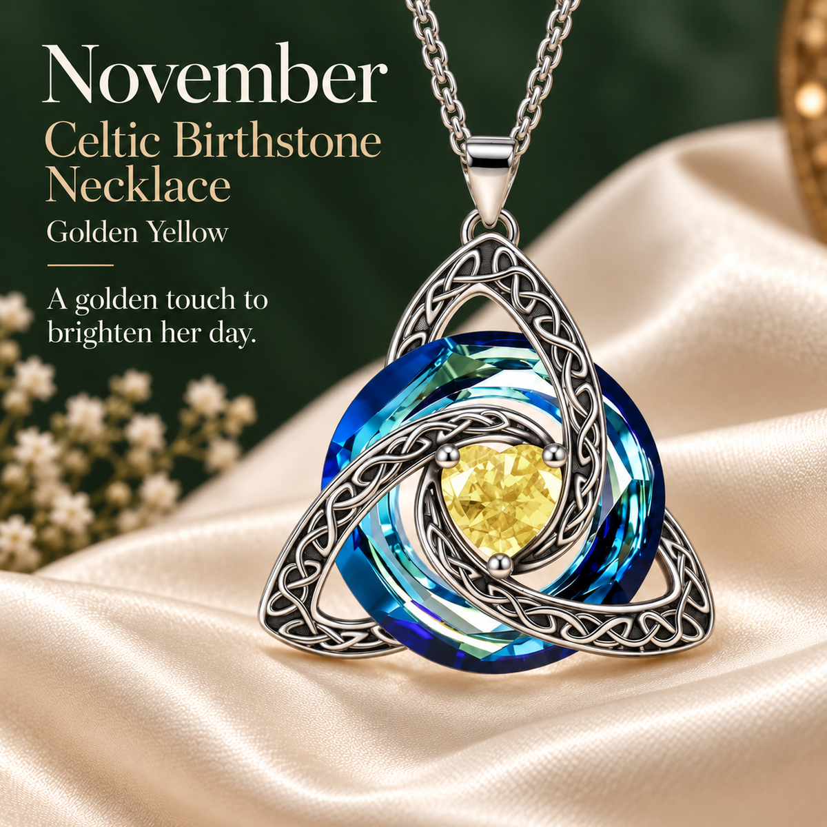 🛡️ Birthstone Shield Necklace — Buy One, Gift One, Share Your Story✨