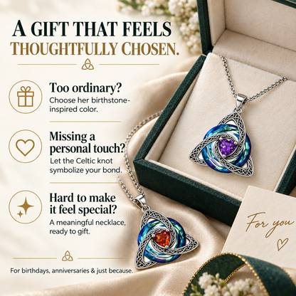 🛡️ Birthstone Shield Necklace — Buy One, Gift One, Share Your Story✨