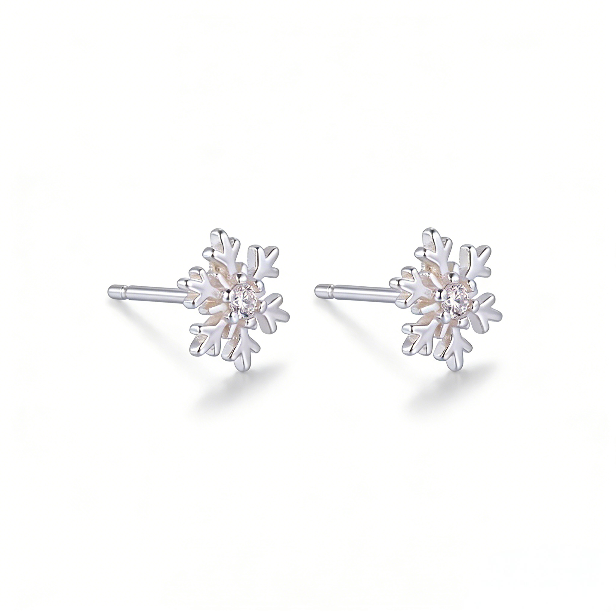 Snowflake Helix Stud Earring