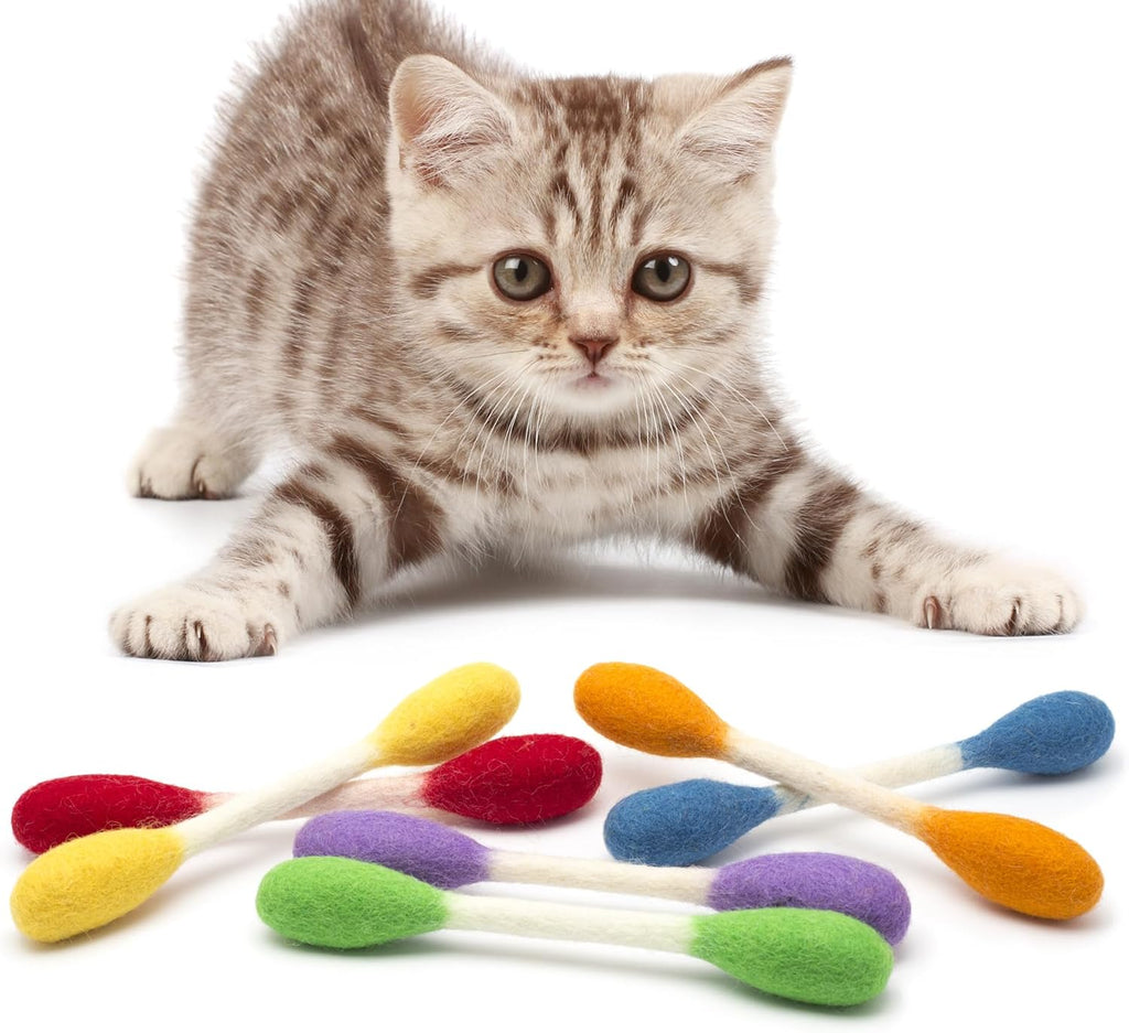 💥 Buy 1 Get 1 Free —❤️For happy, healthy, and active indoor cats🐱Swabs Large Size Cat Toys with Catnip