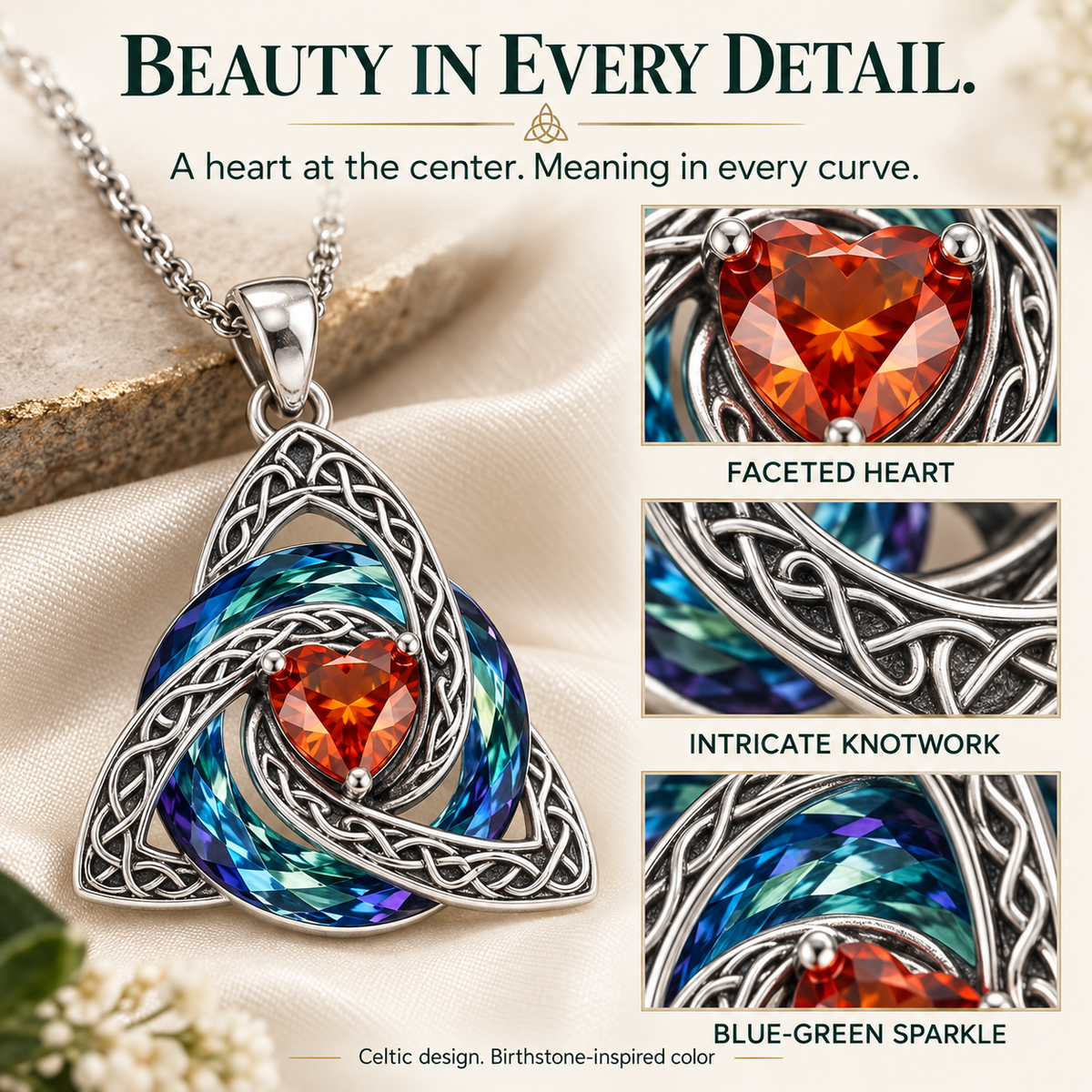 🛡️ Birthstone Shield Necklace — Buy One, Gift One, Share Your Story✨