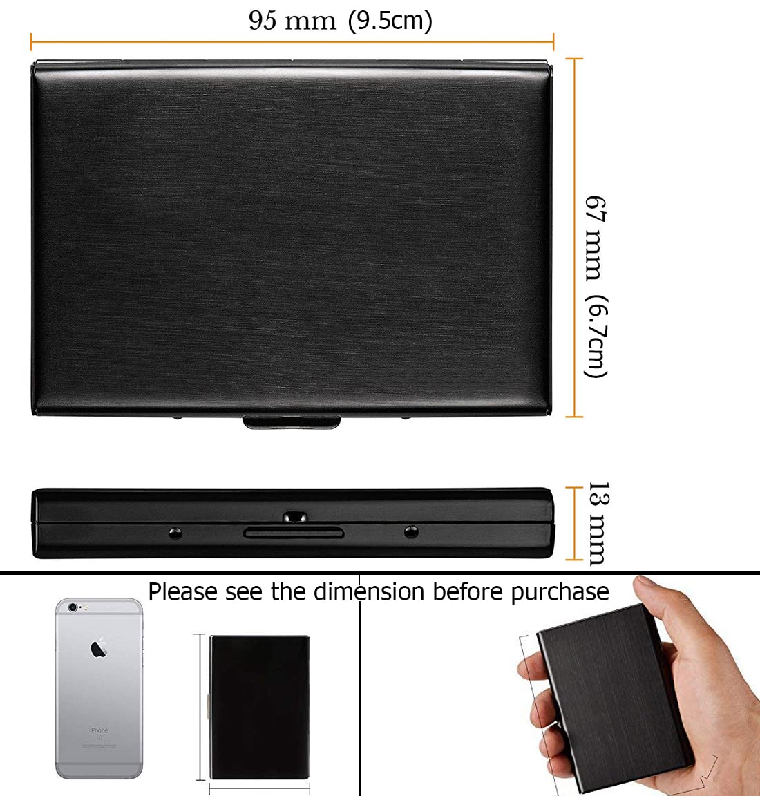 💳Slim RFID-Blocking Metal Card Holder — Protect Your Cards Without the Bulk