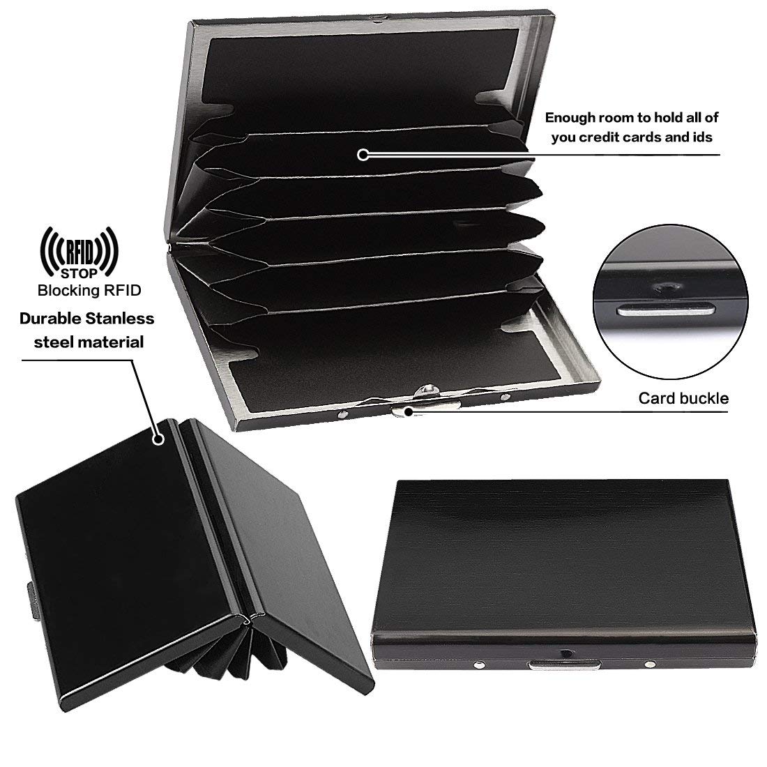 💳Slim RFID-Blocking Metal Card Holder — Protect Your Cards Without the Bulk