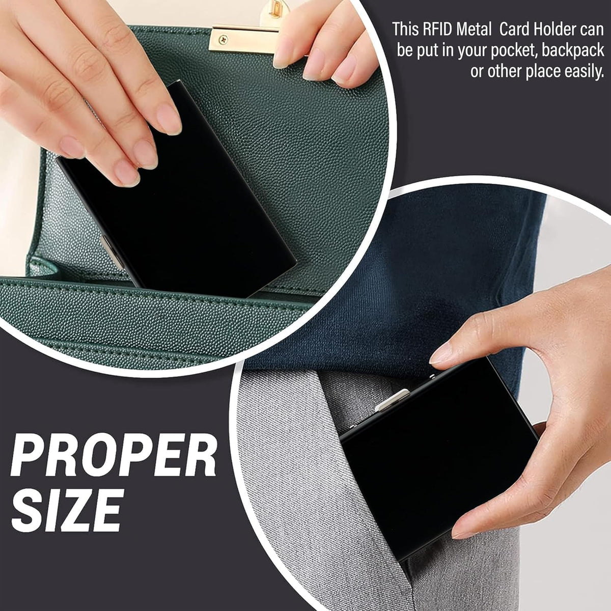 💳Slim RFID-Blocking Metal Card Holder — Protect Your Cards Without the Bulk