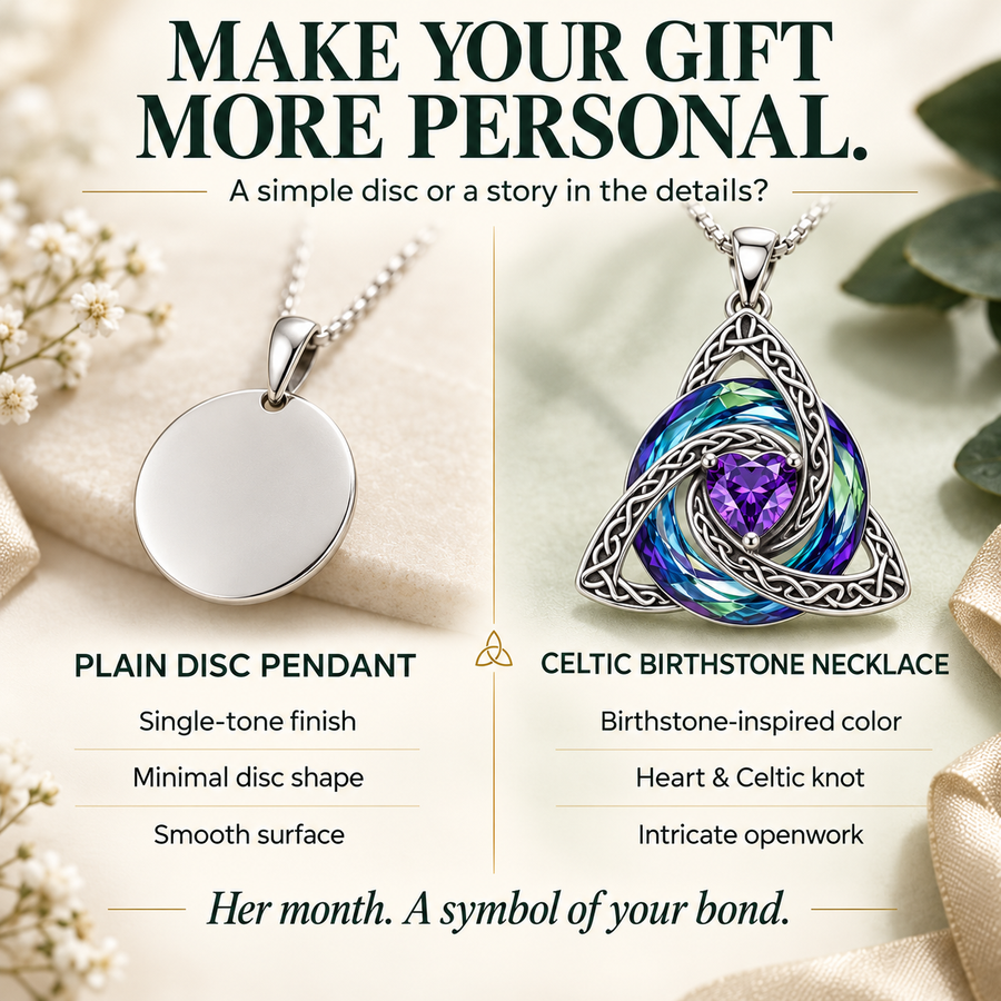 🛡️ Birthstone Shield Necklace — Buy One, Gift One, Share Your Story✨