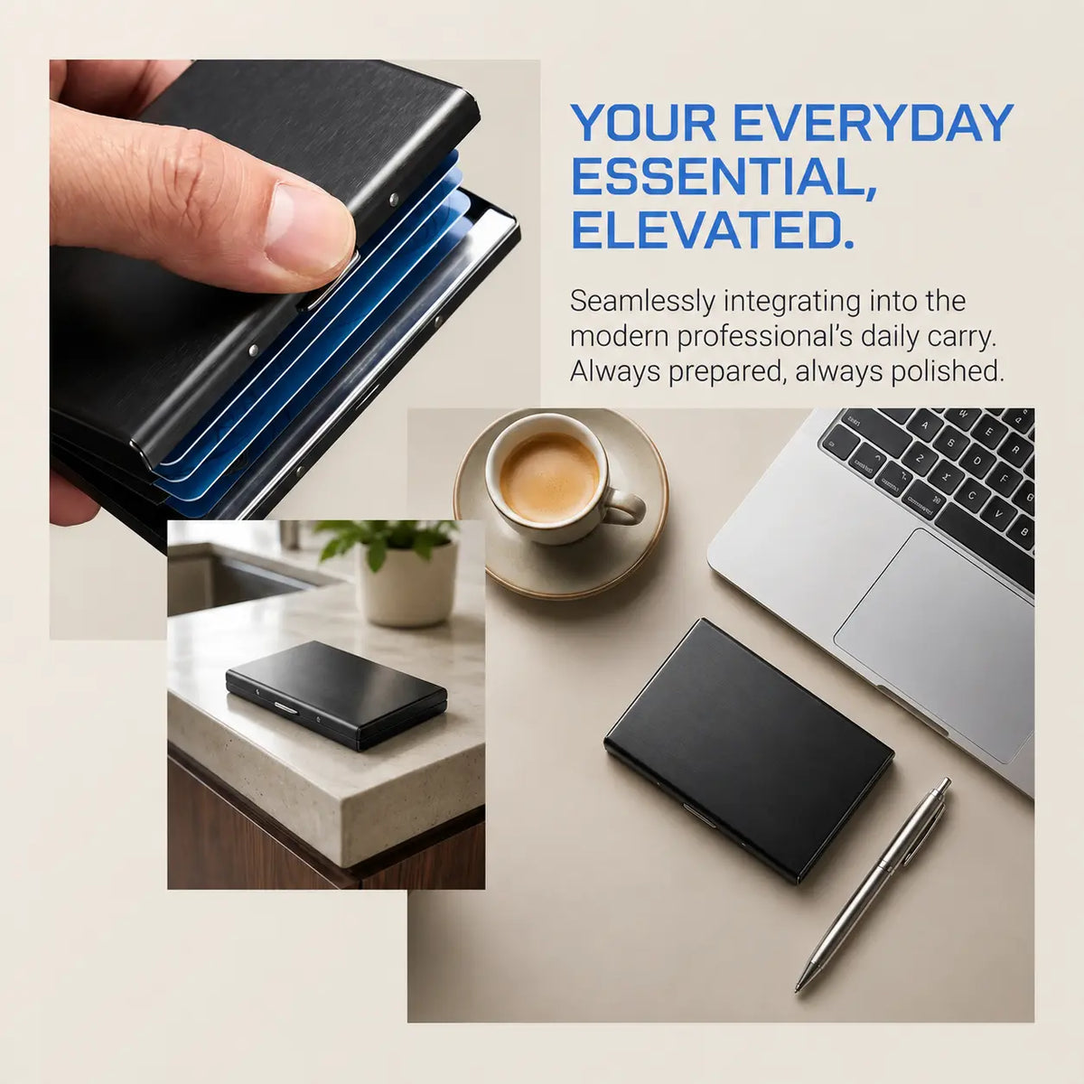 💳Slim RFID-Blocking Metal Card Holder — Protect Your Cards Without the Bulk