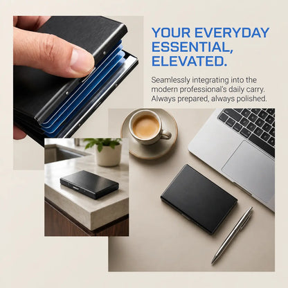 💳Slim RFID-Blocking Metal Card Holder — Protect Your Cards Without the Bulk