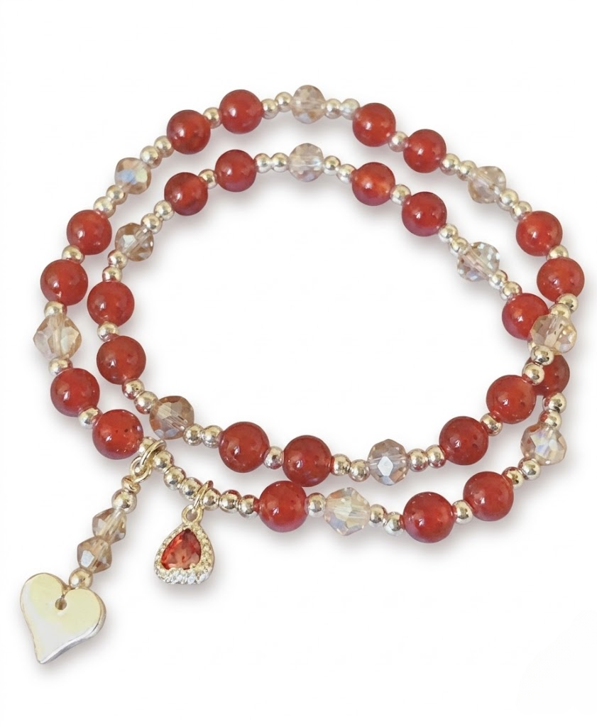 Double-Layer Gemstone Bracelet