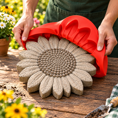 🌻 DIY Garden Stepping Stone Mold Create Beautiful Concrete Path Stones Easily