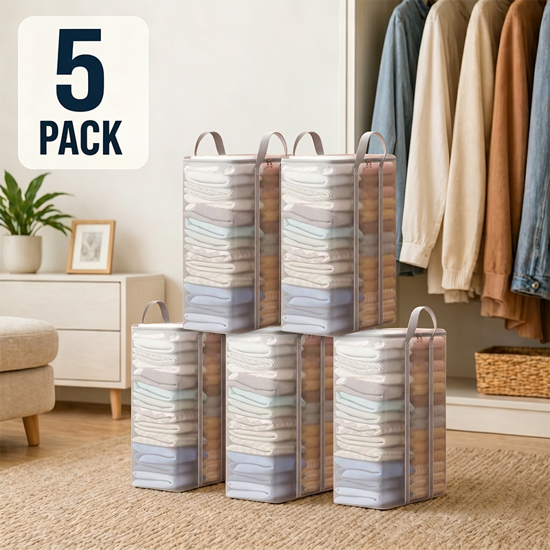 🔥 Limited-time offer – 49% OFF 📦 Large, extra-strong, transparent storage bag made of thick plastic for clothes, moving, and storage