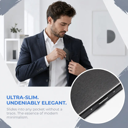 💳Slim RFID-Blocking Metal Card Holder — Protect Your Cards Without the Bulk