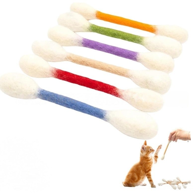 💥 Buy 1 Get 1 Free —❤️For happy, healthy, and active indoor cats🐱Swabs Large Size Cat Toys with Catnip