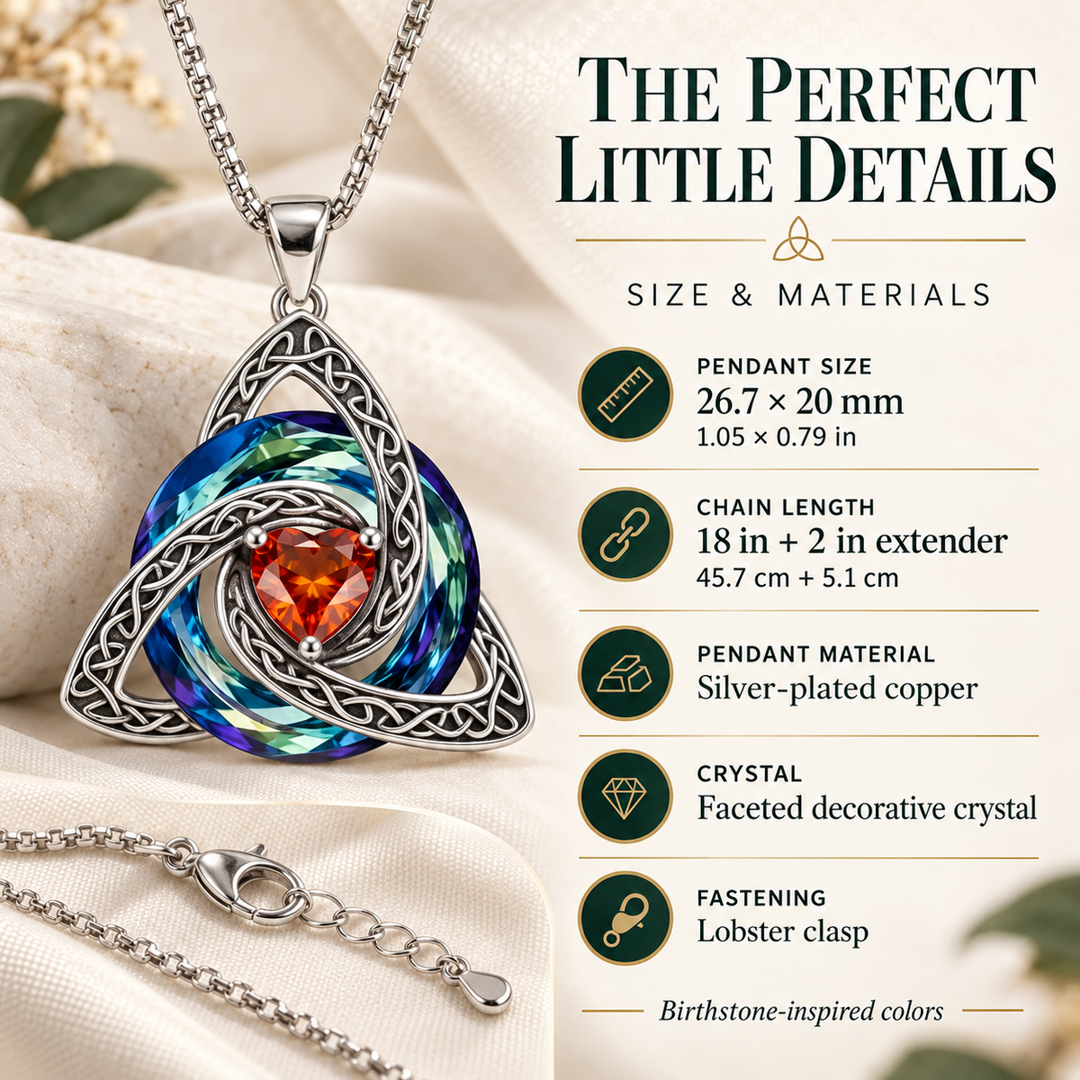 🛡️ Birthstone Shield Necklace — Buy One, Gift One, Share Your Story✨