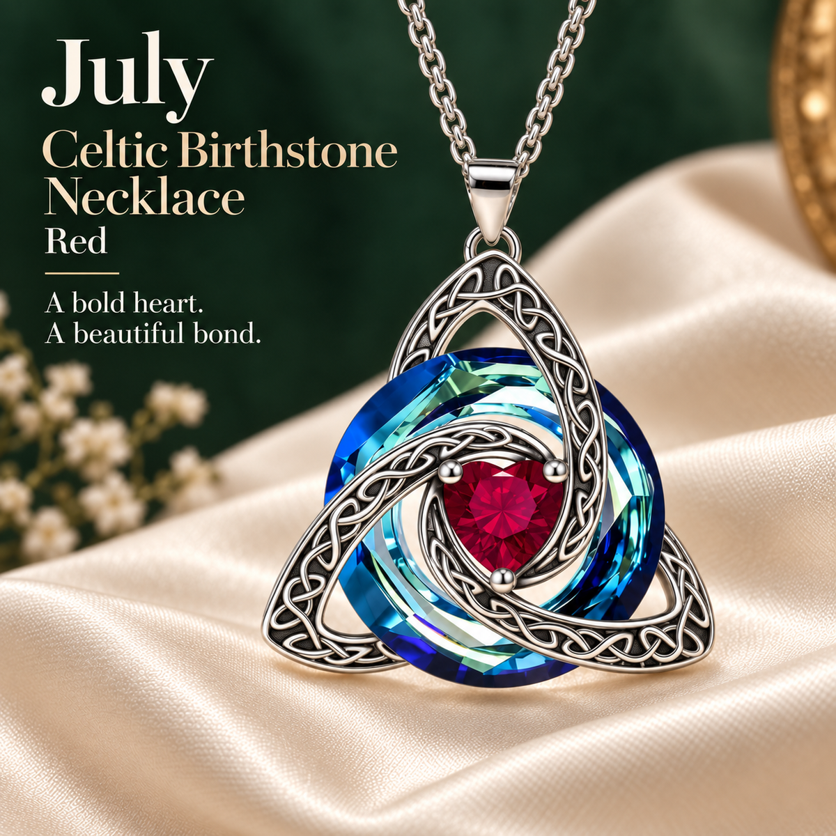🛡️ Birthstone Shield Necklace — Buy One, Gift One, Share Your Story✨