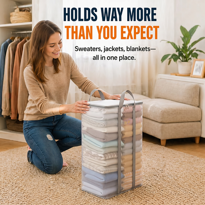 🔥 Limited-time offer – 49% OFF 📦 Large, extra-strong, transparent storage bag made of thick plastic for clothes, moving, and storage