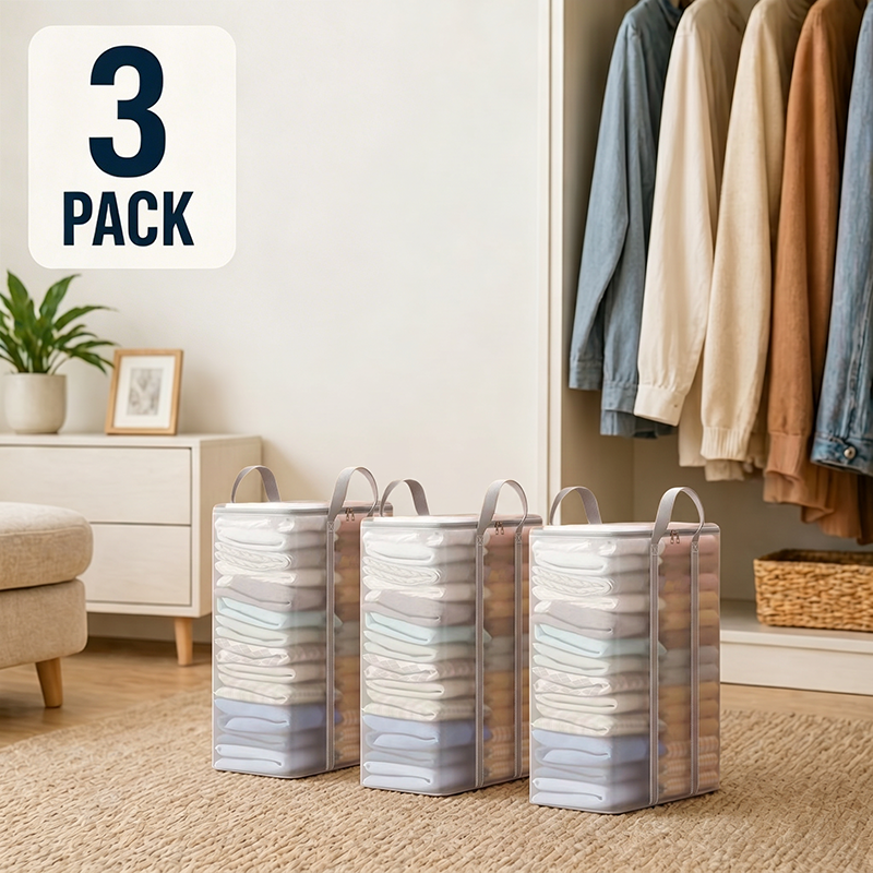 🔥 Limited-time offer – 49% OFF 📦 Large, extra-strong, transparent storage bag made of thick plastic for clothes, moving, and storage