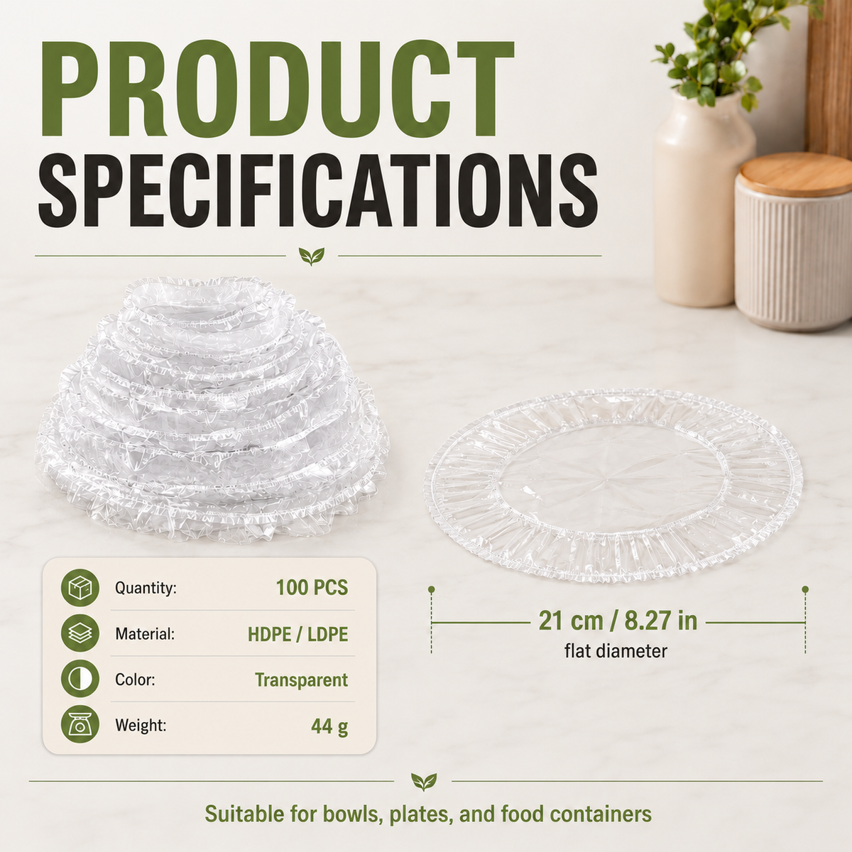 Disposable Stretch Bowl Covers – Keep Food Fresh with Less Mess
