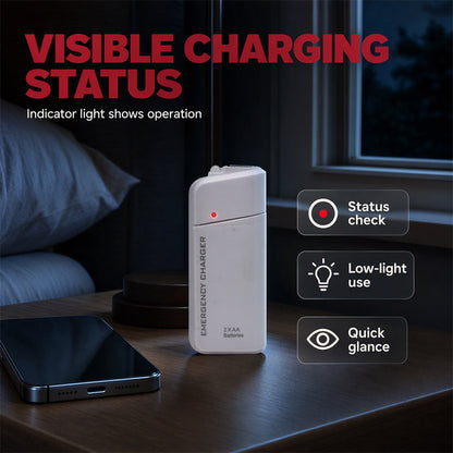 Buy 1 Get 1 Free Emergency Phone Charger – AA Battery Powered with LED Flashlight