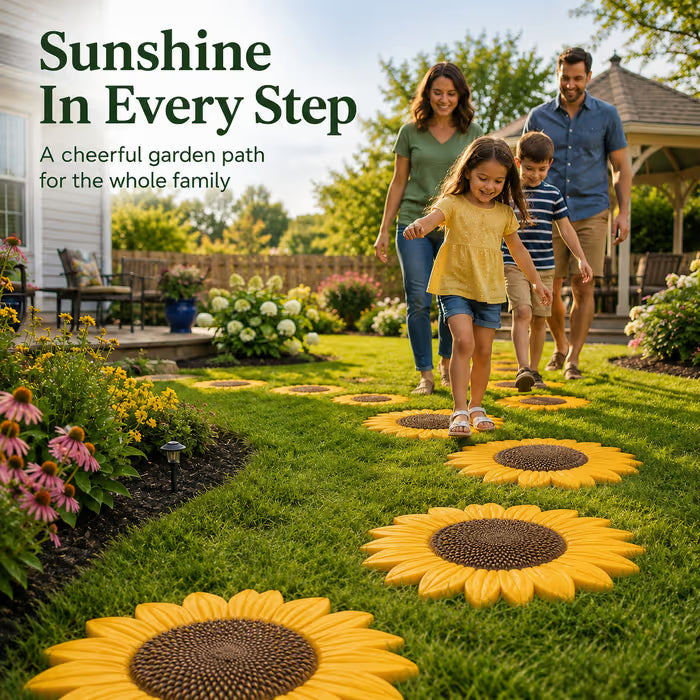 🌻 DIY Garden Stepping Stone Mold Create Beautiful Concrete Path Stones Easily