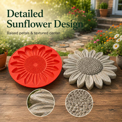 🌻 DIY Garden Stepping Stone Mold Create Beautiful Concrete Path Stones Easily