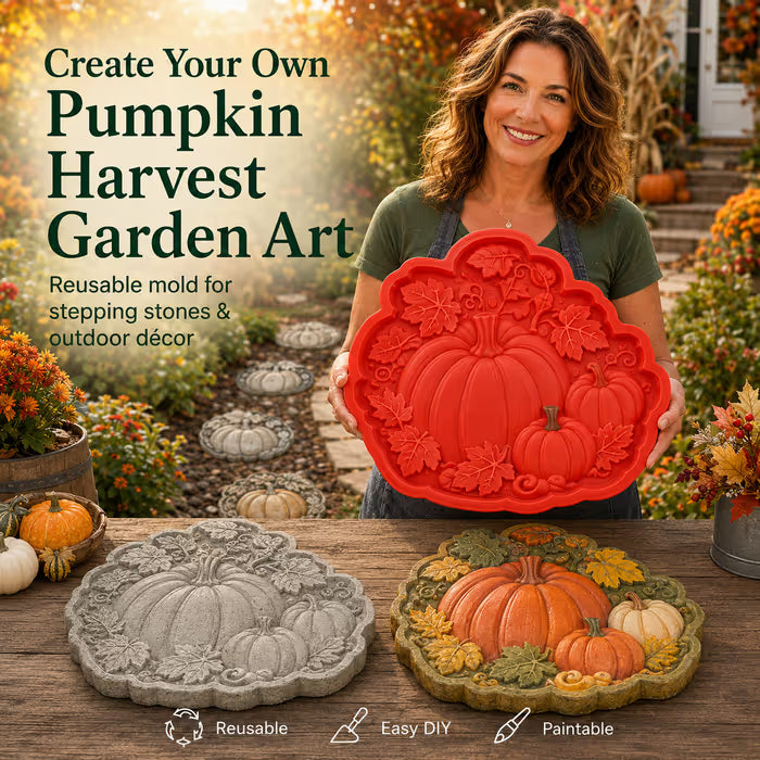 🌻 DIY Garden Stepping Stone Mold Create Beautiful Concrete Path Stones Easily
