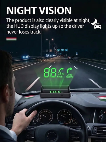 HUD Vehicle GPS Digital Speedometer